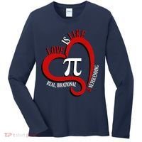 Love Is Like Pi Real Irrational Never Ending Women's Long Sleeve Shirt thumb 0