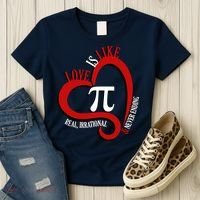 Love Is Like Pi Real Irrational Never Ending Women's T-Shirt thumb 3