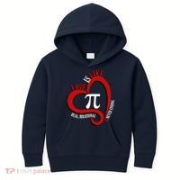 Love Is Like Pi Real Irrational Never Ending Kids Hoodie thumb 0