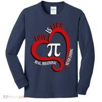 Love Is Like Pi Real Irrational Never Ending Kids Long Sleeve Shirt thumb 0