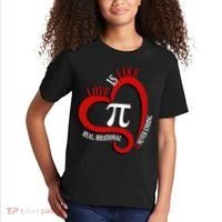 Love Is Like Pi Real Irrational Never Ending Kids T-Shirt thumb 2