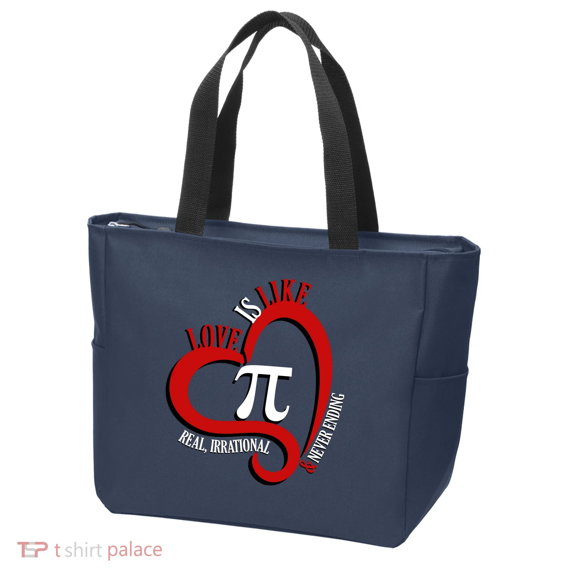 Love Is Like Pi Real Irrational Never Ending Tote Bag