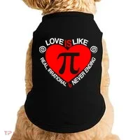 Love Is Like Pi Valentines Doggie Tank thumb 0
