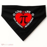 Love Is Like Pi Valentines USA-Made Doggie Bandana thumb 0