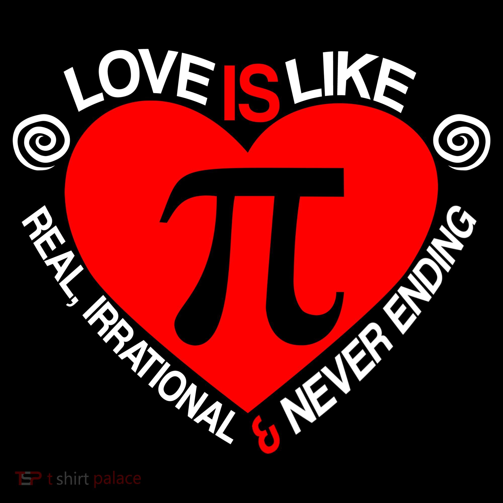 Love Is Like Pi Valentines Long Sleeve Shirt