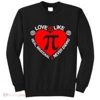 Love Is Like Pi Valentines Sweatshirt thumb 0