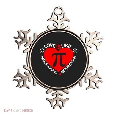 Love Is Like Pi Valentines Ornament