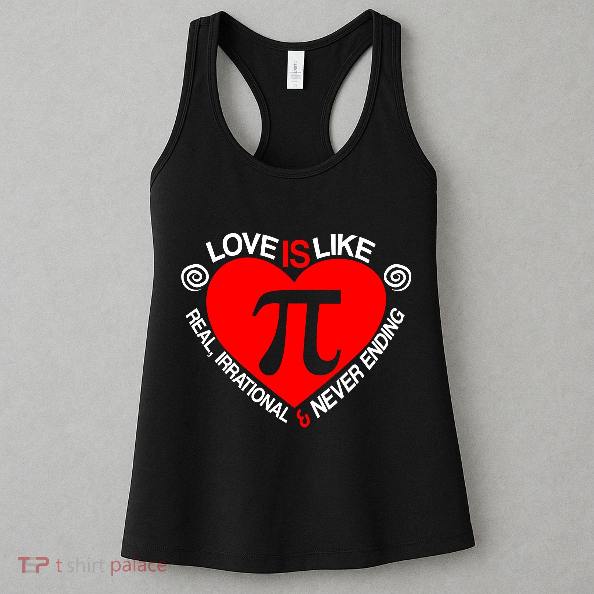 Love Is Like Pi Valentines Women's Tank Top