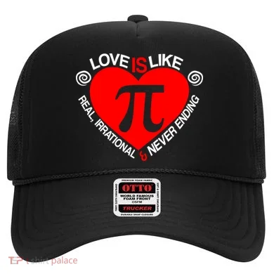 Love Is Like Pi Valentines Hat