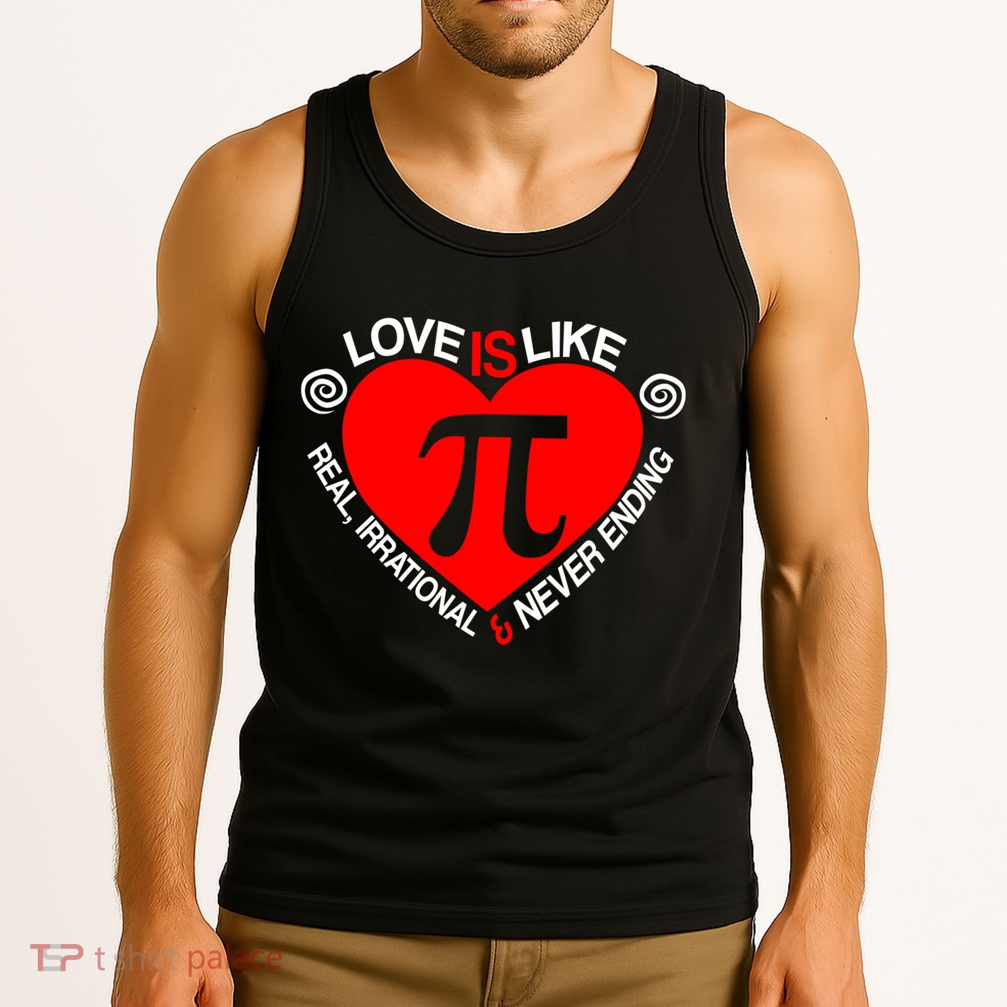 Love Is Like Pi Valentines Tank Top