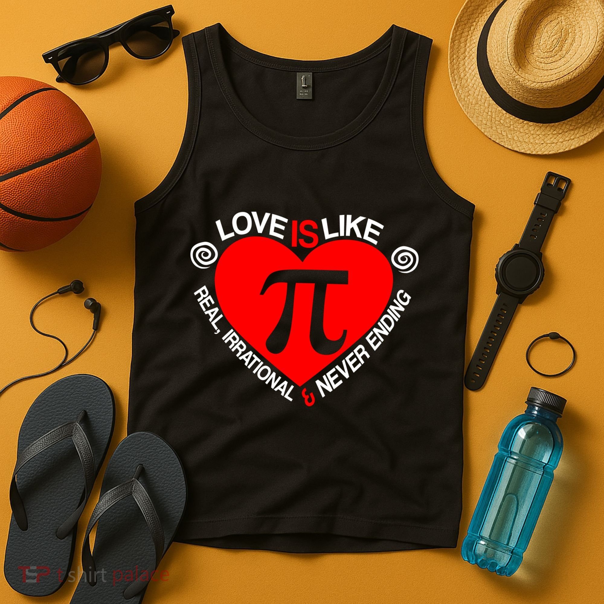 Love Is Like Pi Valentines Tank Top