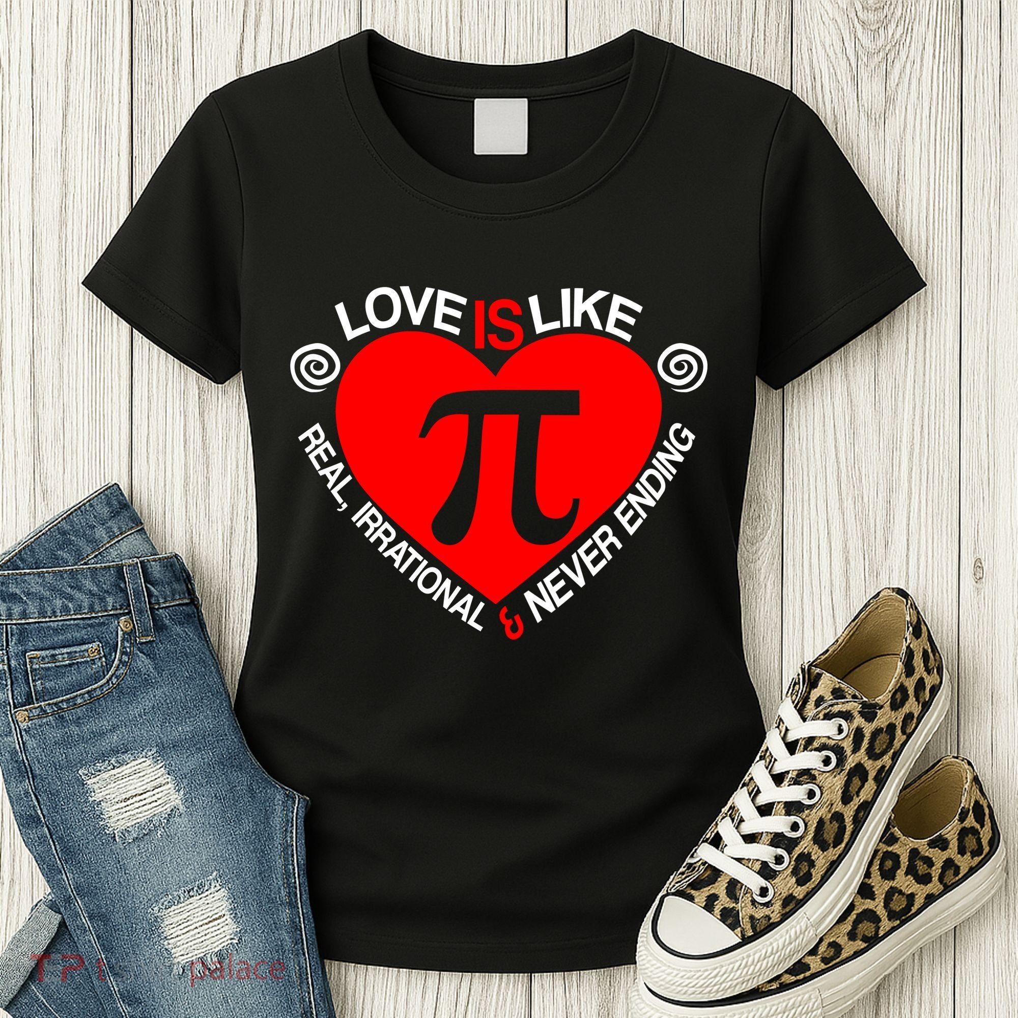 Love Is Like Pi Valentines Women's T-Shirt
