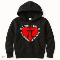 Love Is Like Pi Valentines Kids Hoodie thumb 0