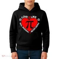 Love Is Like Pi Valentines Kids Hoodie thumb 4