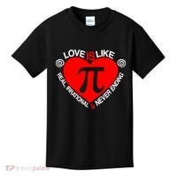 Love Is Like Pi Valentines Kids T-Shirt thumb 0
