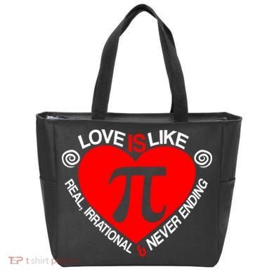 Love Is Like Pi Valentines Tote Bag