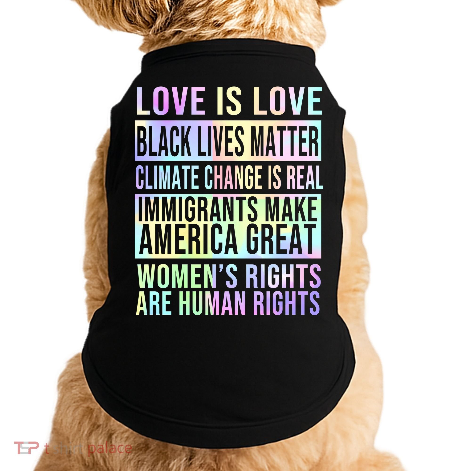 Love Is Love Black Lives Matter Doggie Tank