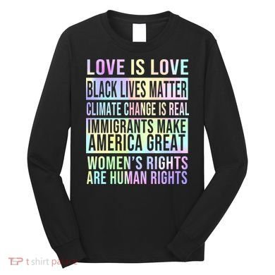 Love Is Love Black Lives Matter Long Sleeve Shirt
