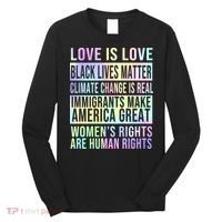 Love Is Love Black Lives Matter Long Sleeve Shirt thumb 0