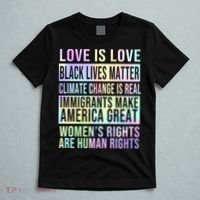 Love Is Love Black Lives Matter T-Shirt thumb 5