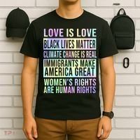 Love Is Love Black Lives Matter T-Shirt thumb 6