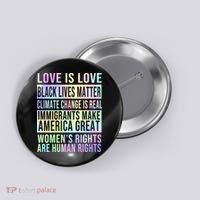 Love Is Love Black Lives Matter Button thumb 0