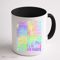 Love Is Love Black Lives Matter Coffee Mug thumb 1