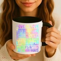Love Is Love Black Lives Matter Coffee Mug thumb 3