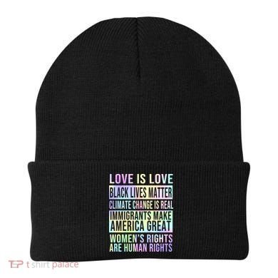 Love Is Love Black Lives Matter Beanie