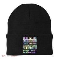 Love Is Love Black Lives Matter Beanie thumb 0