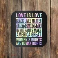 Love Is Love Black Lives Matter Coaster thumb 0