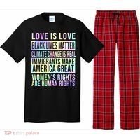 Love Is Love Black Lives Matter Pajama Set thumb 0