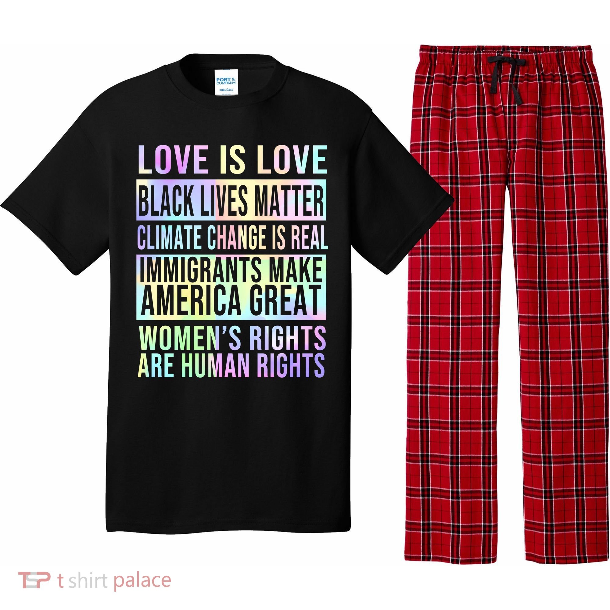 Love Is Love Black Lives Matter Pajama Set
