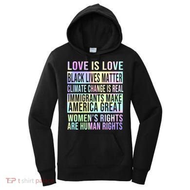 Love Is Love Black Lives Matter Women's Hoodie