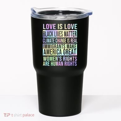 Love Is Love Black Lives Matter Tumbler