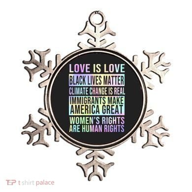 Love Is Love Black Lives Matter Ornament