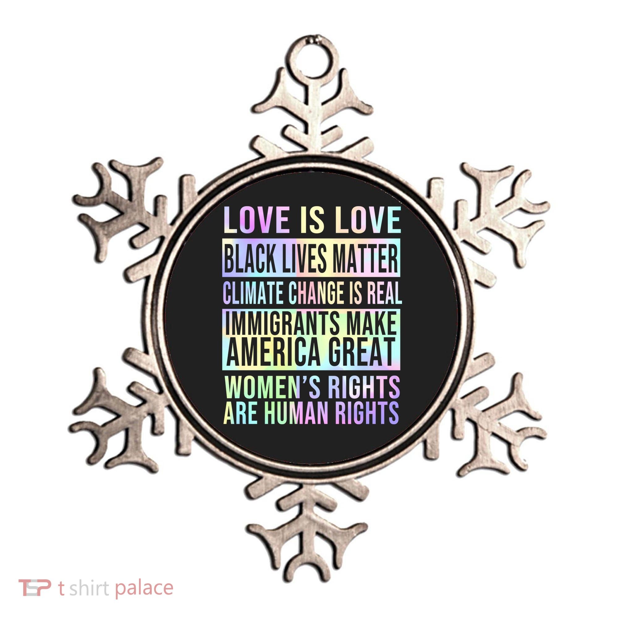 Love Is Love Black Lives Matter Ornament