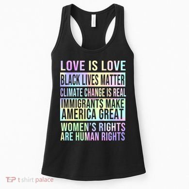 Love Is Love Black Lives Matter Women's Tank Top