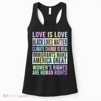 Love Is Love Black Lives Matter Women's Tank Top thumb 0