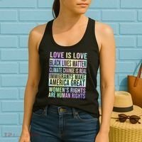 Love Is Love Black Lives Matter Women's Tank Top thumb 2
