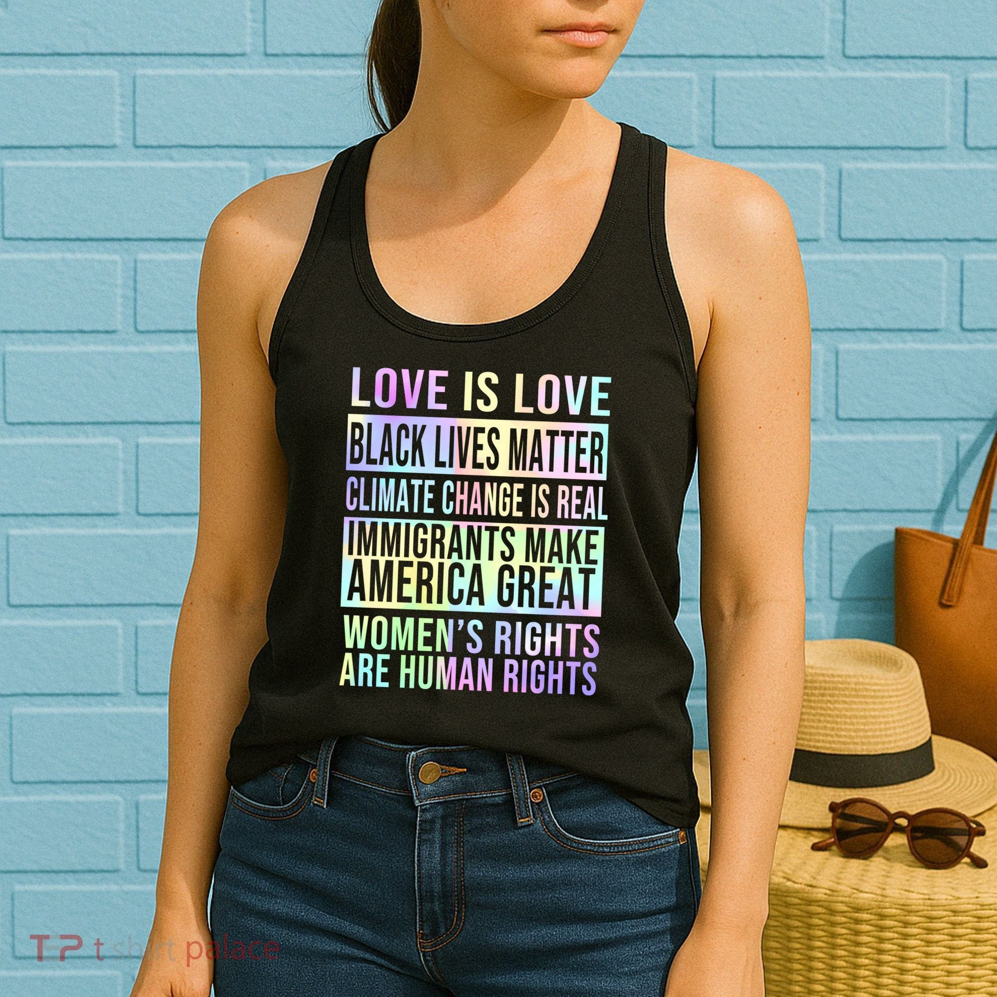 Love Is Love Black Lives Matter Women's Tank Top