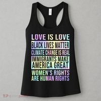 Love Is Love Black Lives Matter Women's Tank Top thumb 3