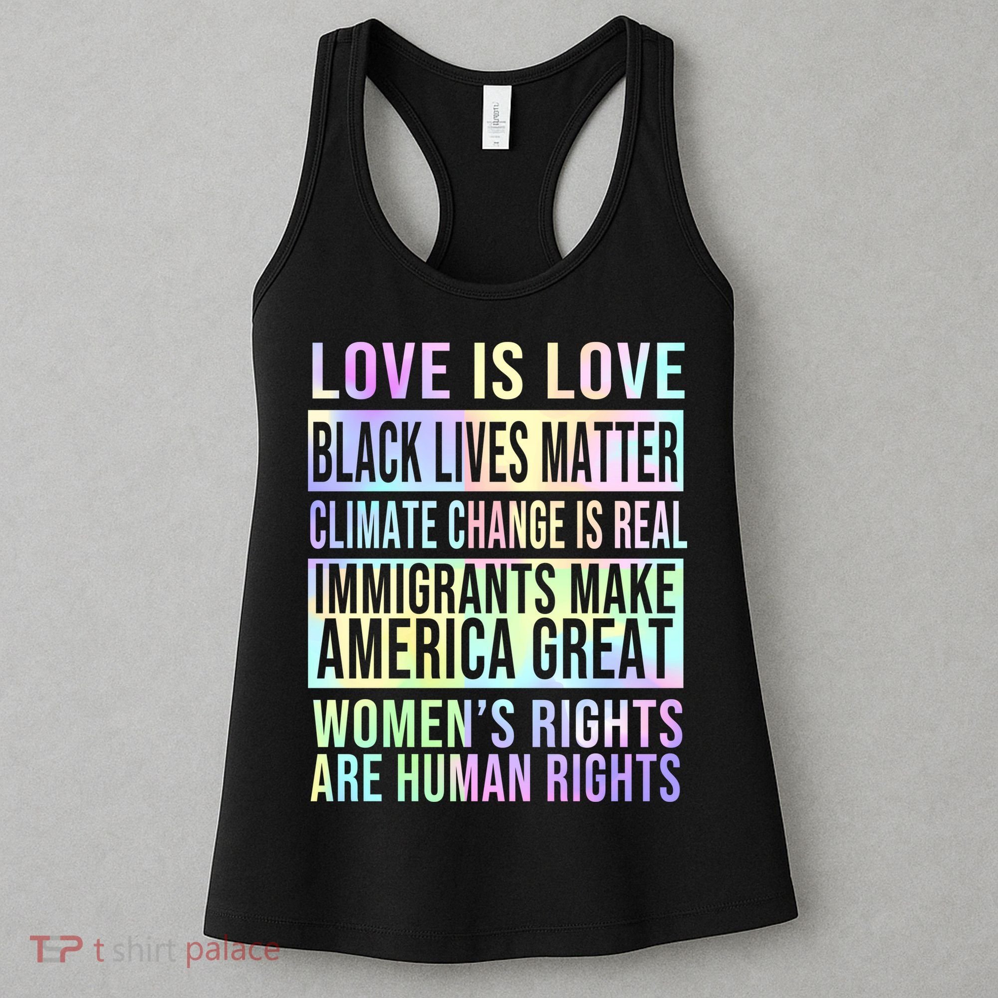 Love Is Love Black Lives Matter Women's Tank Top