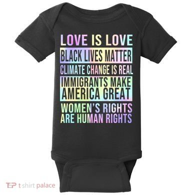 Love Is Love Black Lives Matter Baby Bodysuit