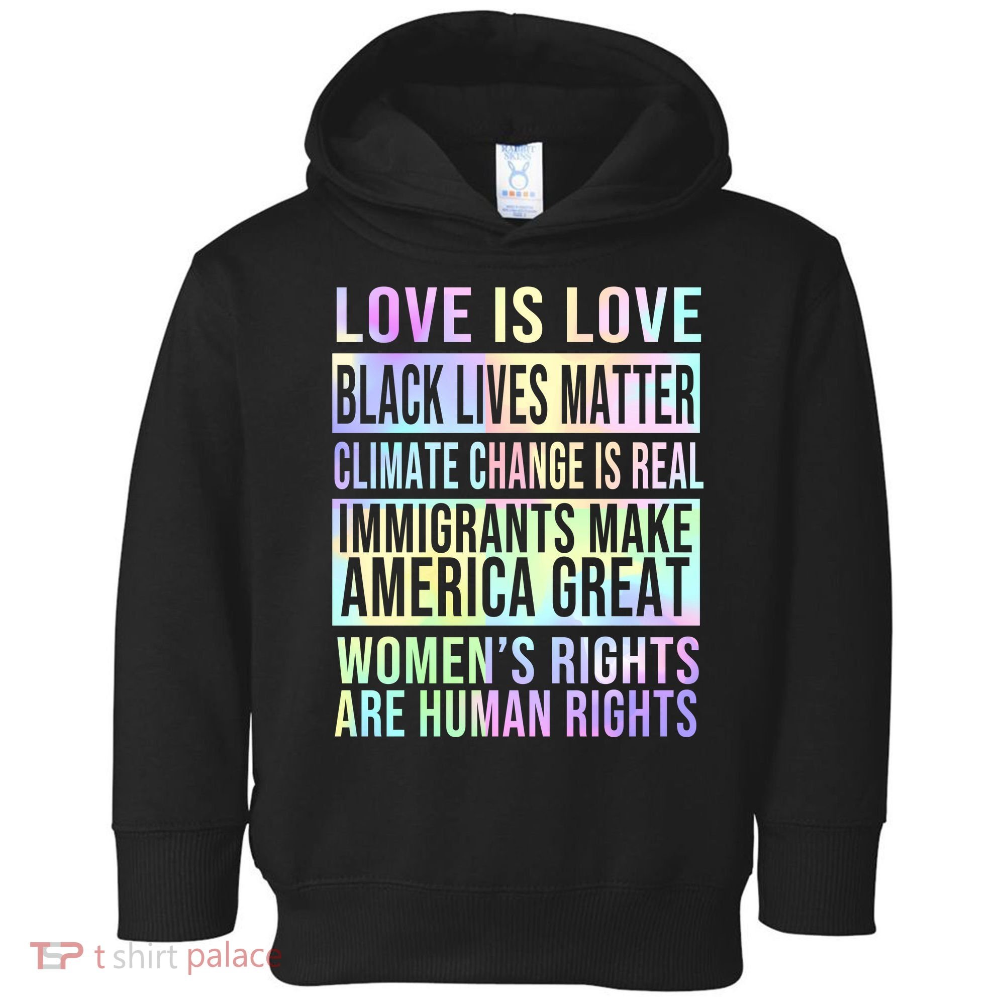 Love Is Love Black Lives Matter Toddler Hoodie