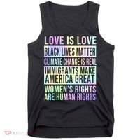 Love Is Love Black Lives Matter Tank Top thumb 0