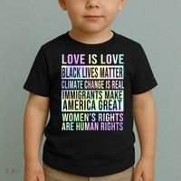 Love Is Love Black Lives Matter Toddler T-Shirt thumb 2