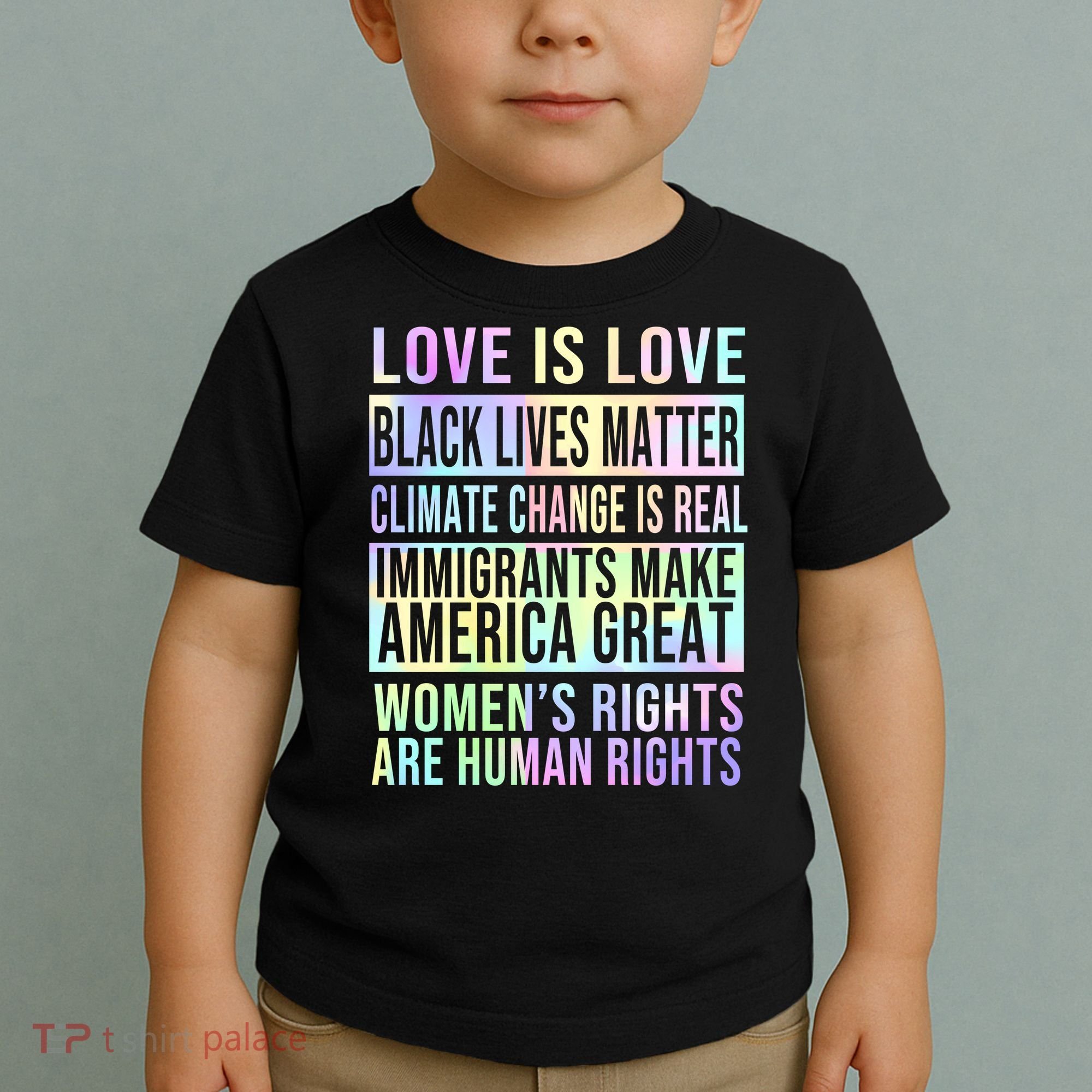 Love Is Love Black Lives Matter Toddler T-Shirt