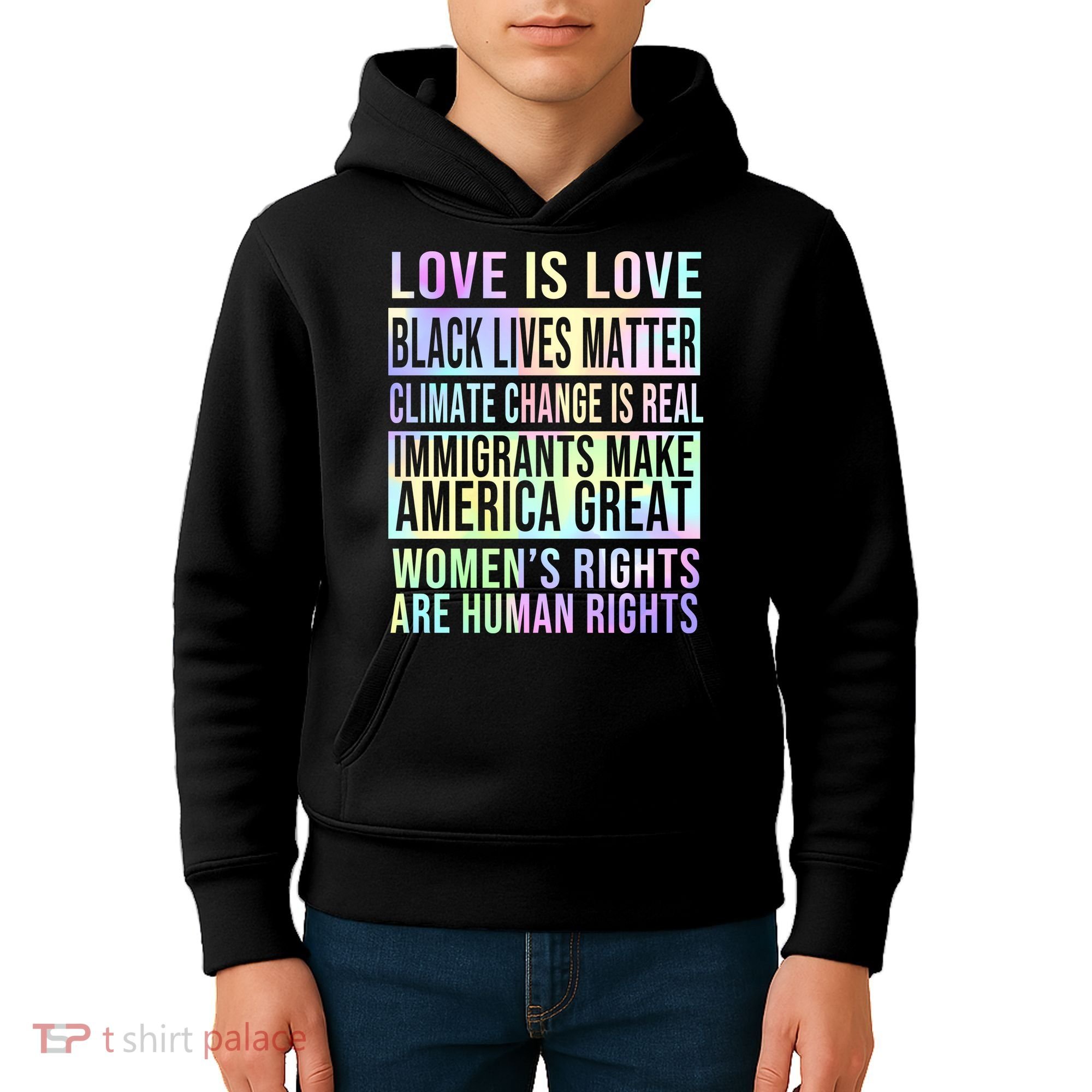 Love Is Love Black Lives Matter Kids Hoodie