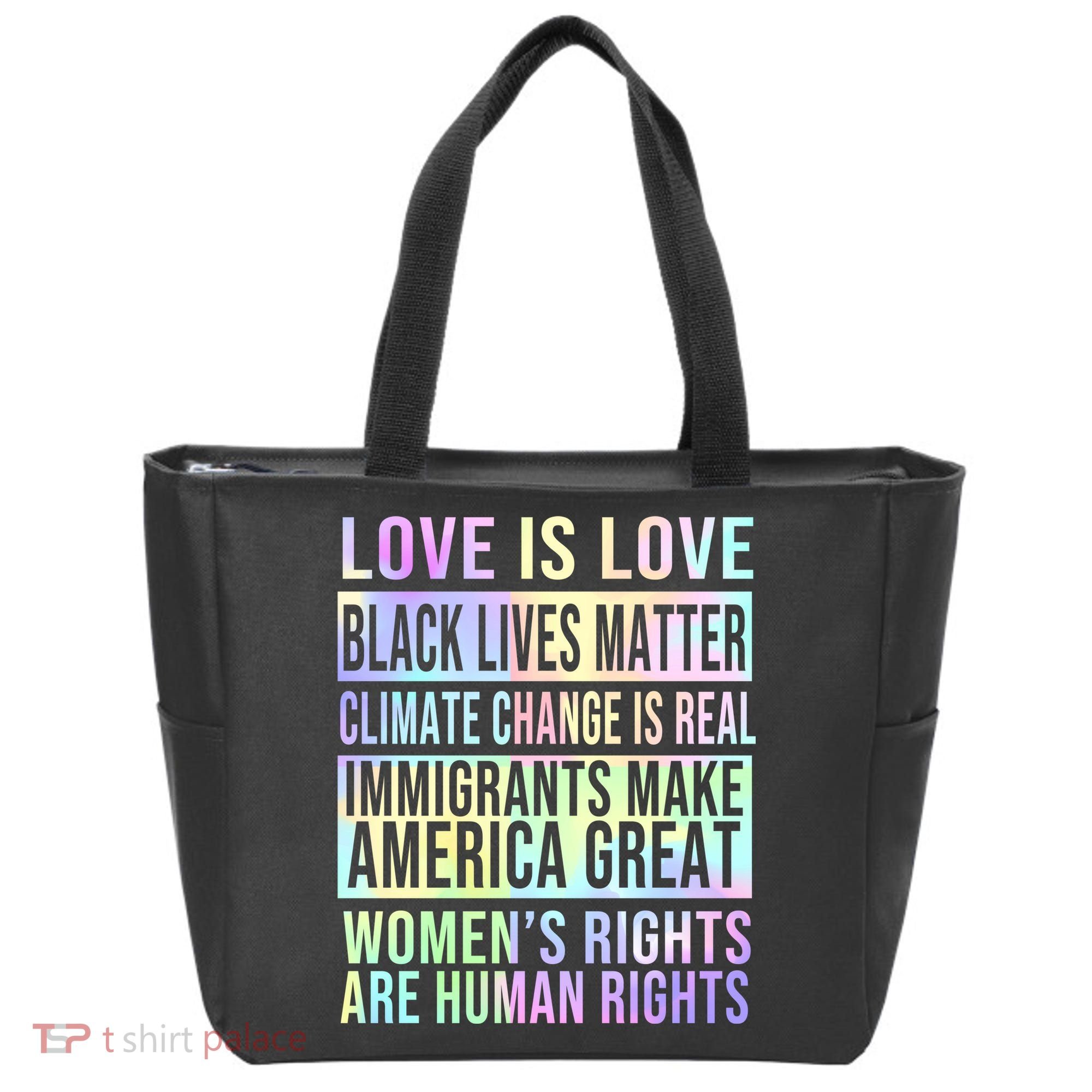 Love Is Love Black Lives Matter Tote Bag